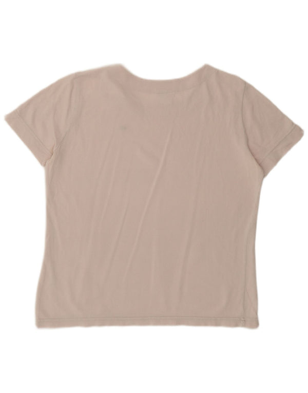 Camiseta Lacoste Mujer Top Talla 48 XL Algodón Rosa