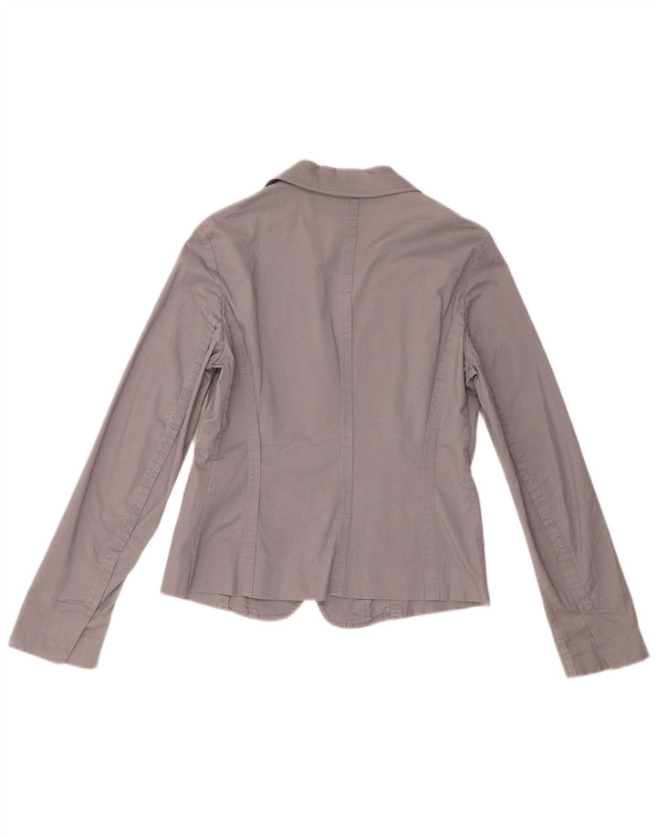 Benetton Blazer De 3 Botones IT 42 Algodón Gris Medio