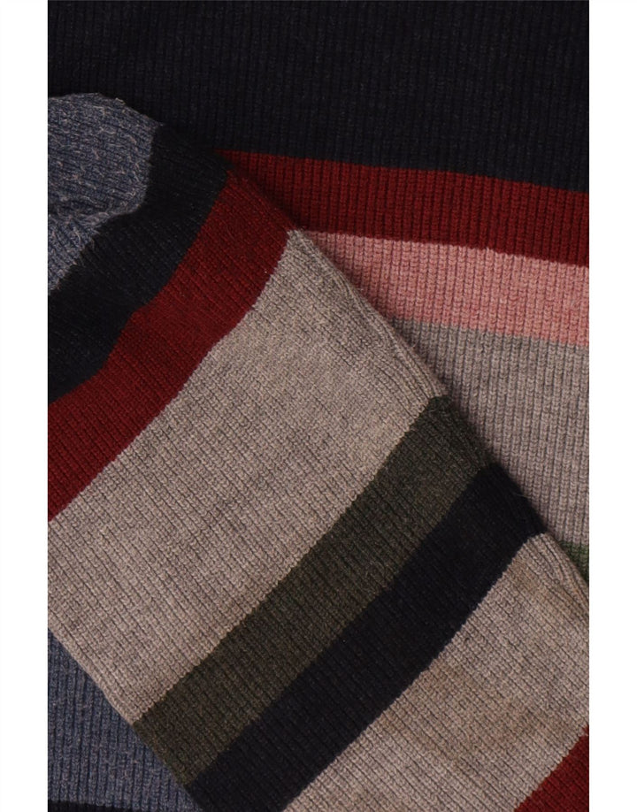 Marks & Spencer - Jersey de cuello redondo para hombre, talla grande, multicolor, a rayas