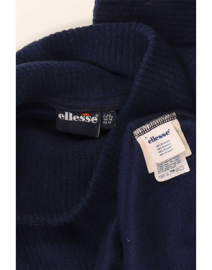 Ellesse Jersey de forro polar extragrande para mujer UK 46 Grande Poliéster azul marino