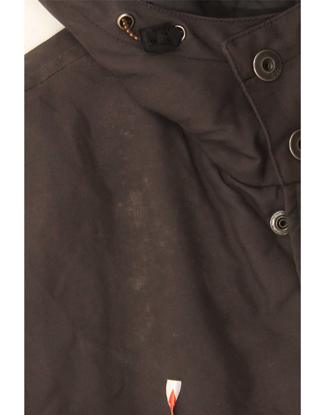 Aspesi Abrigo acolchado con capucha para hombre UK 36 Small Gris Poliamida