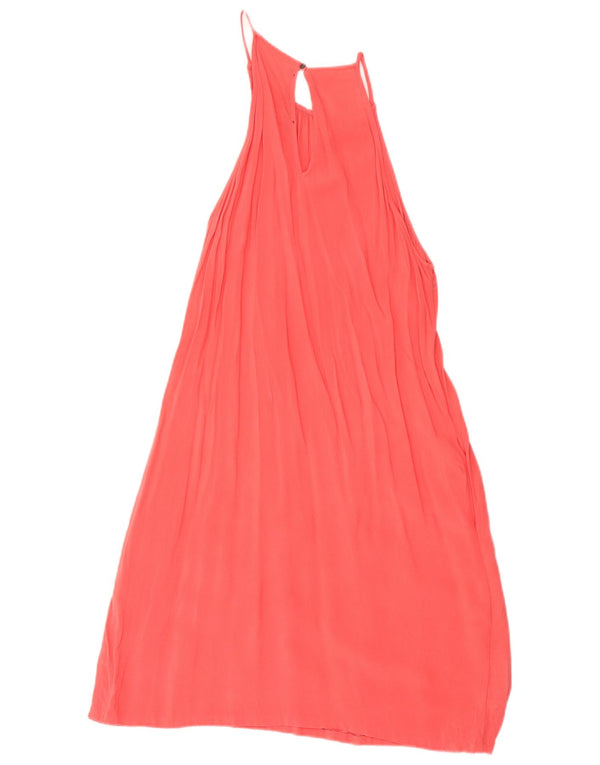 Zara Mujer Vestido Halter Reino Unido 44 Grande Rosa