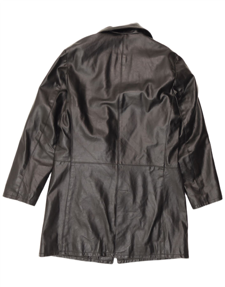 Blustaff Abrigo de cuero para hombre UK 40 Grande Cuero negro