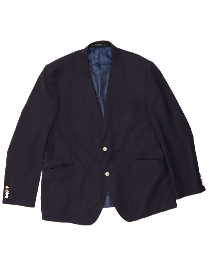 Marks & Spencer Chaqueta tipo blazer de 2 botones para hombre UK 46 3XL Azul marino Clásico