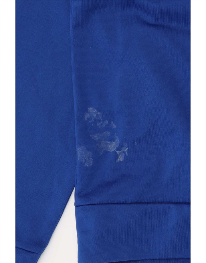 Adidas - Chaqueta de chándal para niño, 5-6 años, color azul, poliéster