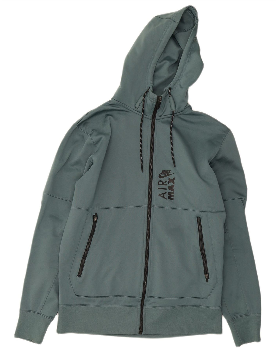 Nike Therma-Fit Graphic Zip Sudadera con capucha para hombre Poliéster verde medio
