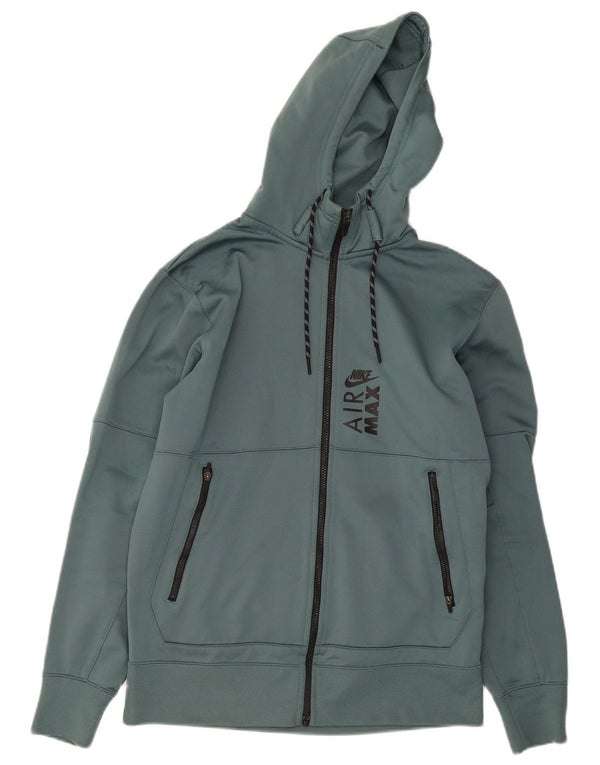 Nike Therma-Fit Graphic Zip Sudadera con capucha para hombre Poliéster verde medio