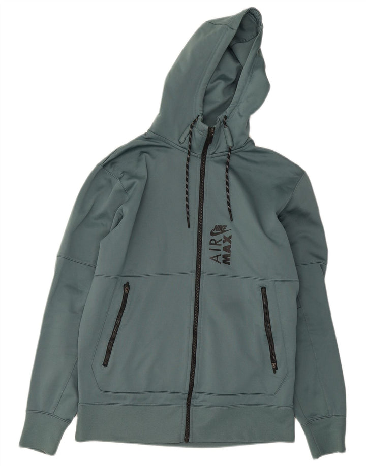 Nike Therma-Fit Graphic Zip Sudadera con capucha para hombre Poliéster verde medio