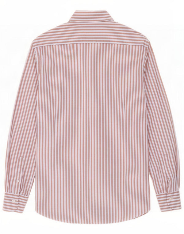 Camisa Massimo Dutti Hombre Marrón Medio Raya diplomática