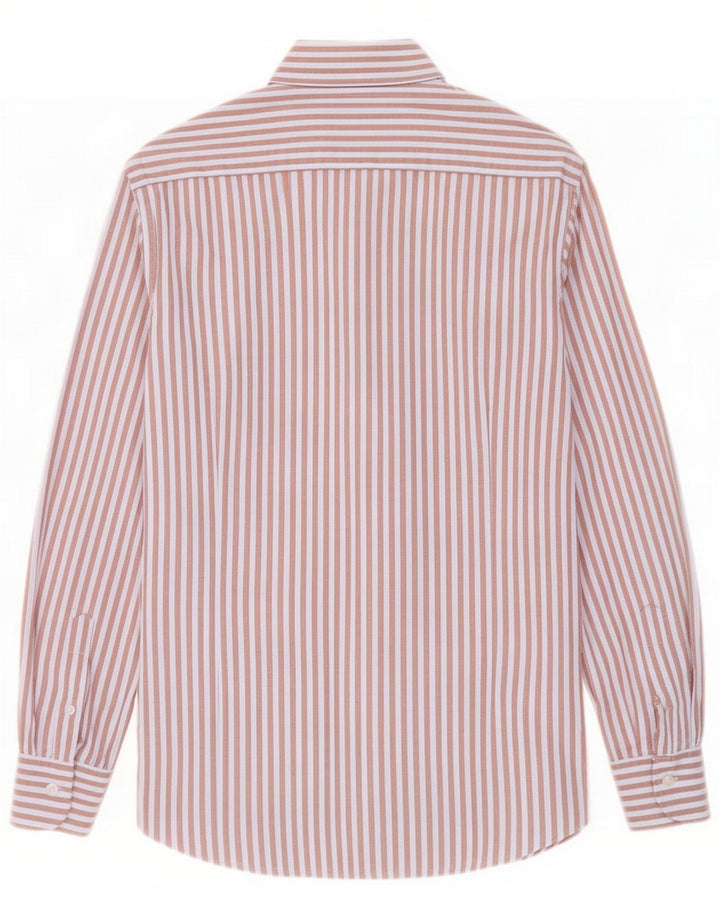 Camisa Massimo Dutti Hombre Marrón Medio Raya diplomática