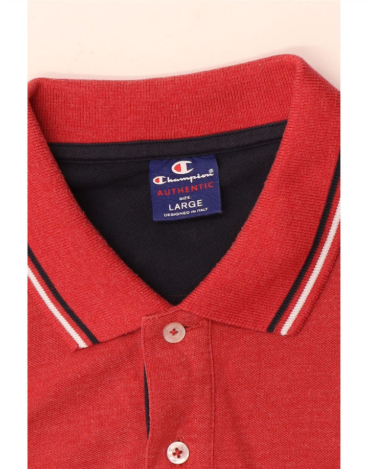 Champion Polo Para Hombre Grande Rojo