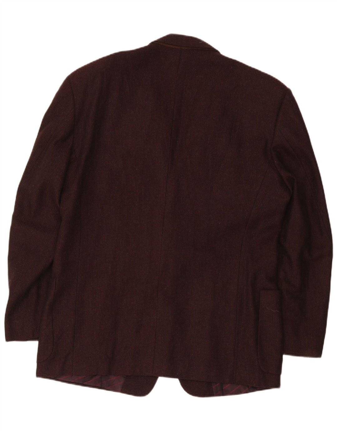 Cerruti 1881 Chaqueta tipo blazer con 2 botones para hombre, talla 40, talla grande, lana de cordero marrón