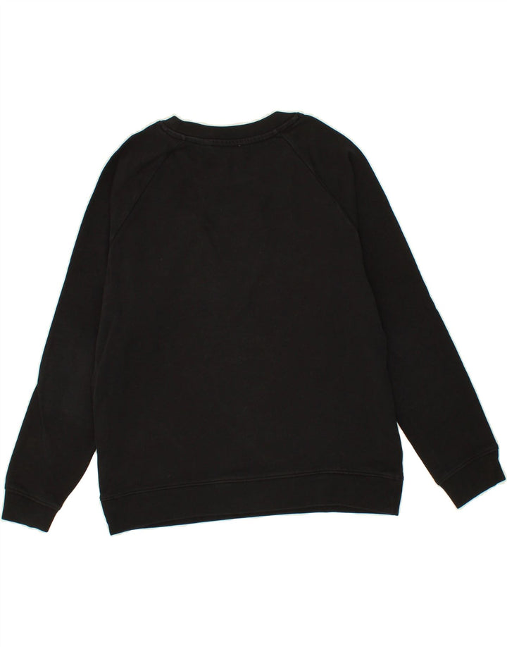 LEVI'S Womens Graphic Oversized Sweatshirt Jumper UK 10 Small Black Cotton Vintage Levi's and Second-Hand Levi's from Messina Hembry 