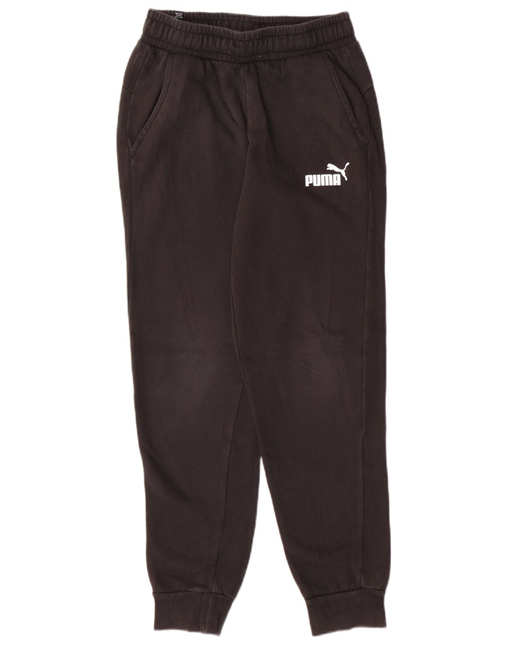 Puma Mujer Chándal Pantalones Joggers UK 10 Small Negro