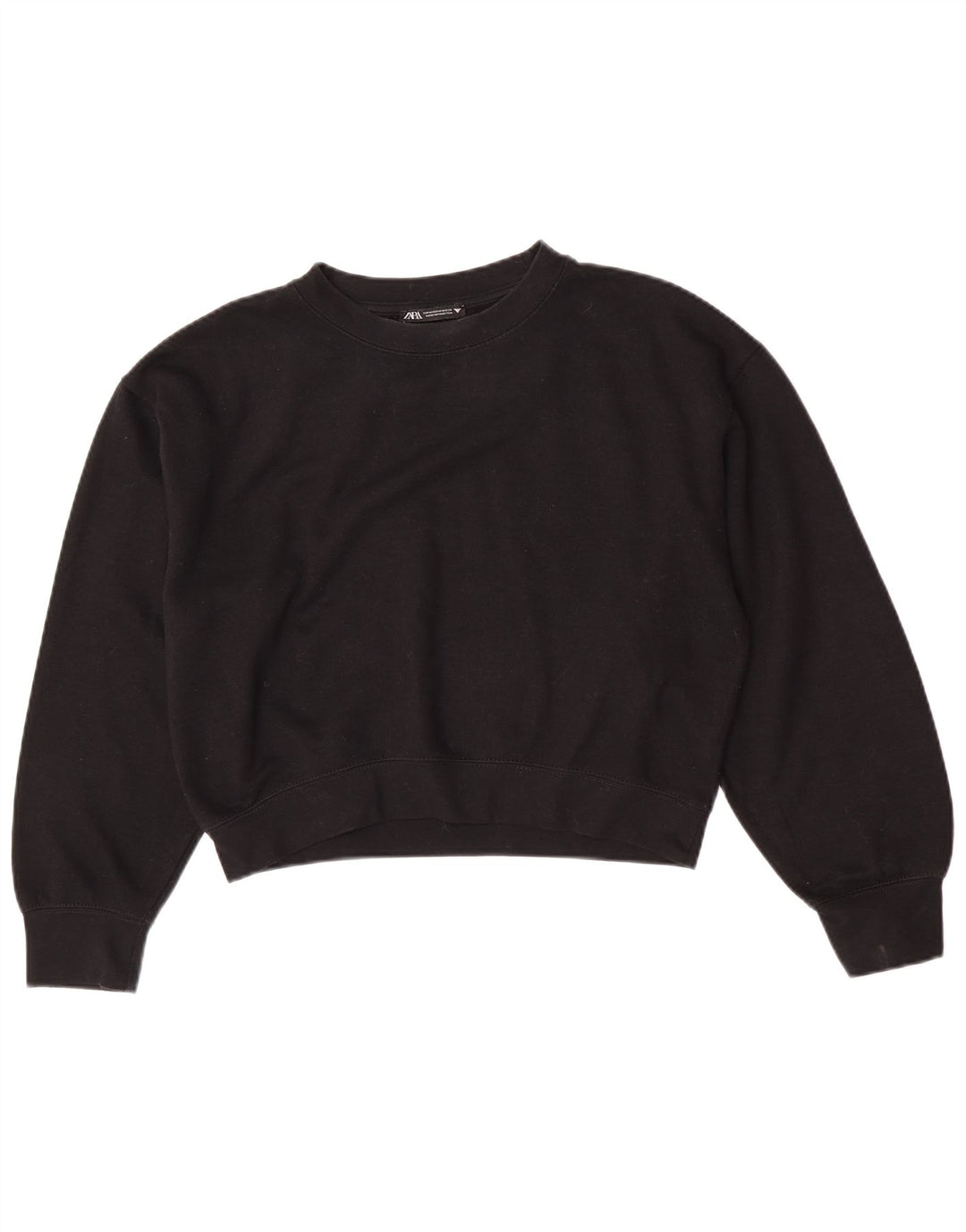 Zara Mujer Sudadera Jumper UK 44 Mediano Negro