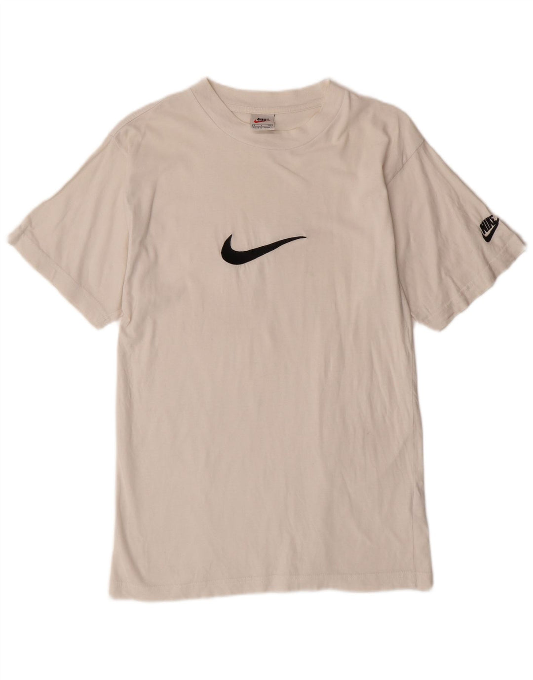 Nike - Camiseta gráfica para hombre, talla pequeña, algodón blanco