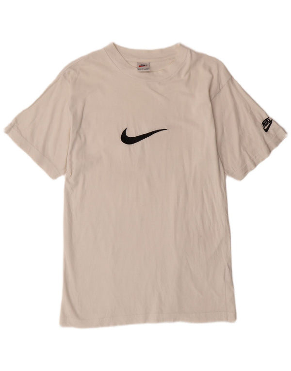 Nike - Camiseta gráfica para hombre, talla pequeña, algodón blanco