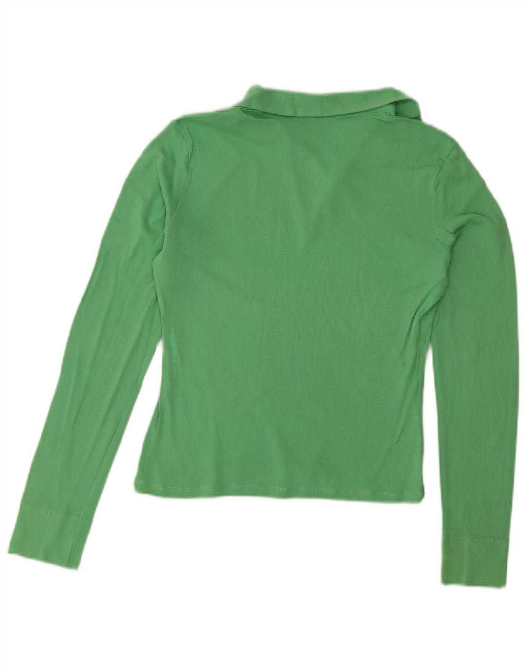Benetton Polo De Manga Larga Para Mujer ES 40 Small Verde
