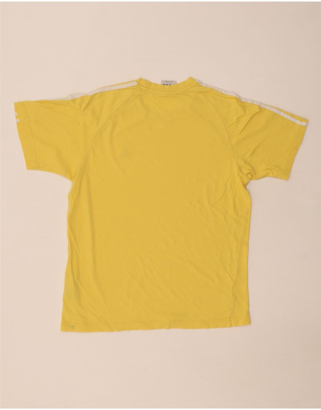 Adidas Hombre Camiseta Top Small Amarillo Algodón