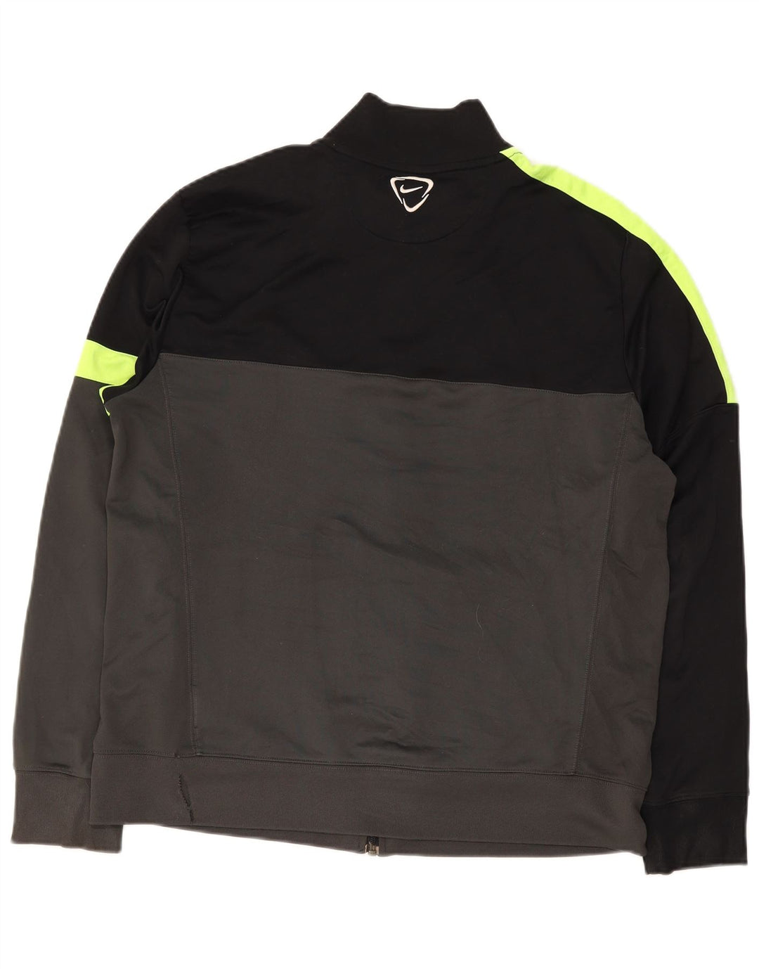 Nike Hombre Dri Fit Chándal Top Chaqueta XL Gris Colorblock Poliéster