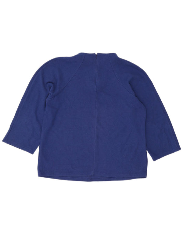 Marks & Spencer Top para mujer manga 3/4 UK 46 Poliéster azul grande