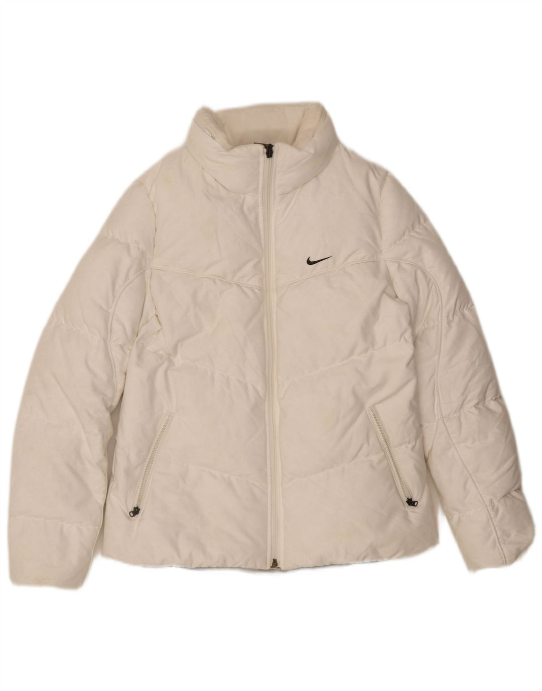 Nike Chaqueta acolchada para mujer UK 10/12 Mediana Blanco Poliéster
