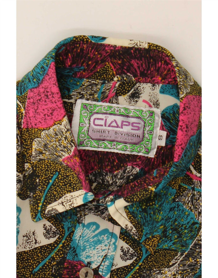 Ciaps Camisa de manga corta para hombre Small Multicolor Floral