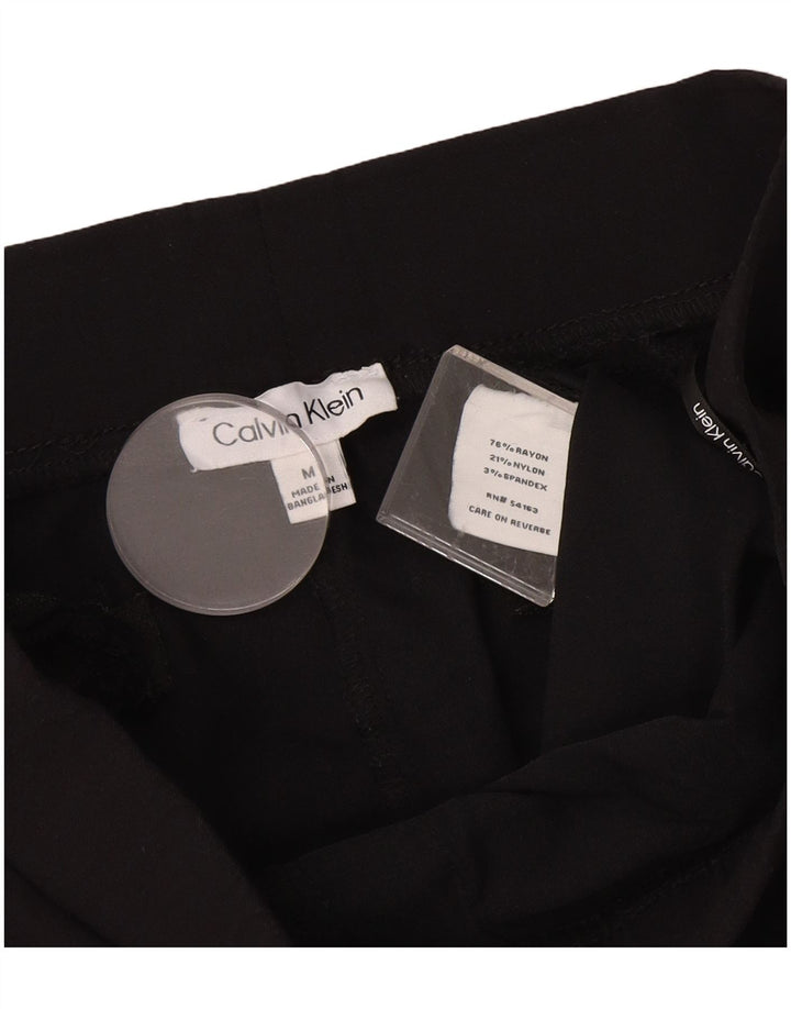 CALVIN KLEIN Pantalones cortos casuales para mujer medianos W30 Rayón negro
