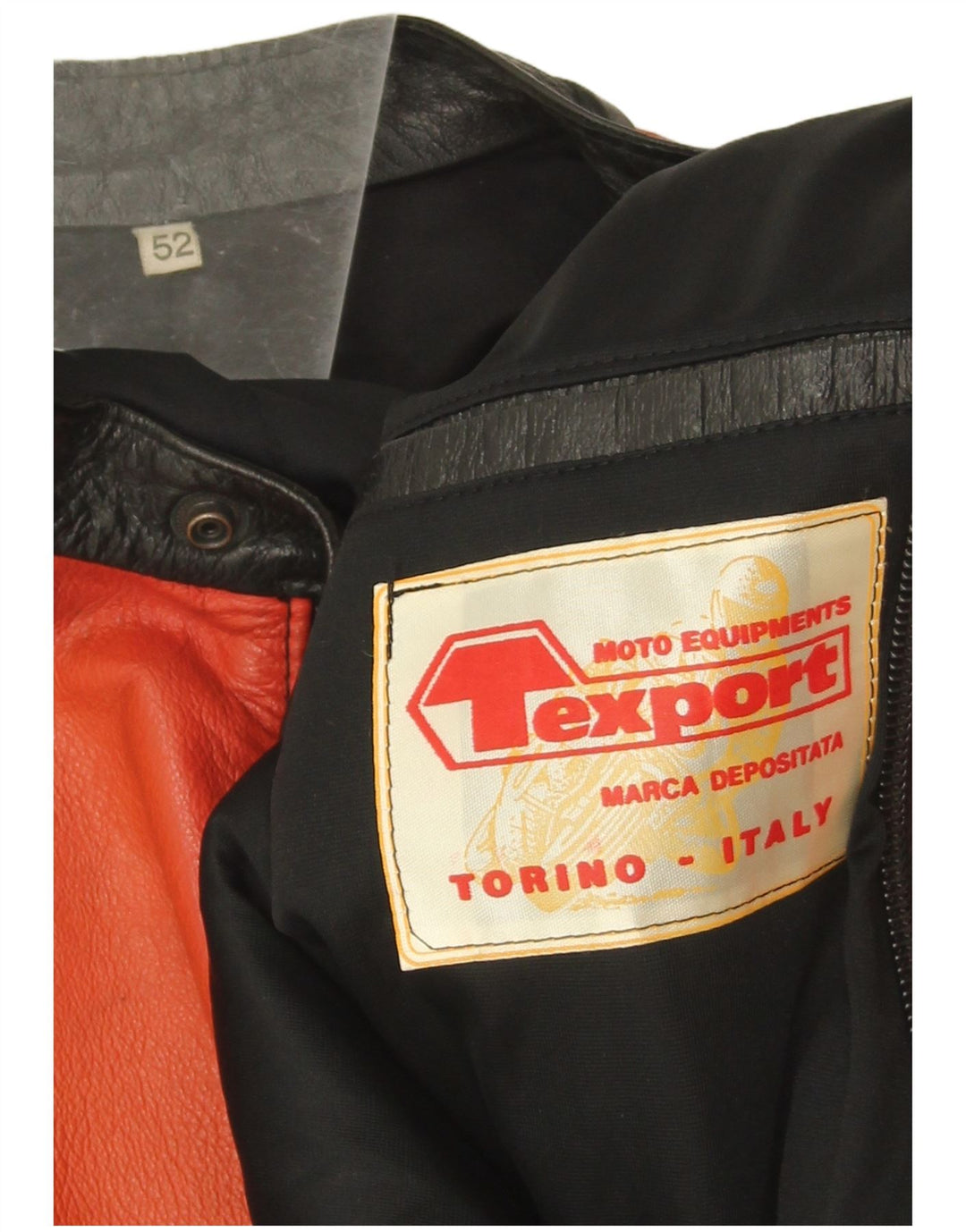 Vintage mujer cuero Racer chaqueta IT 52 2XL rojo colorblock