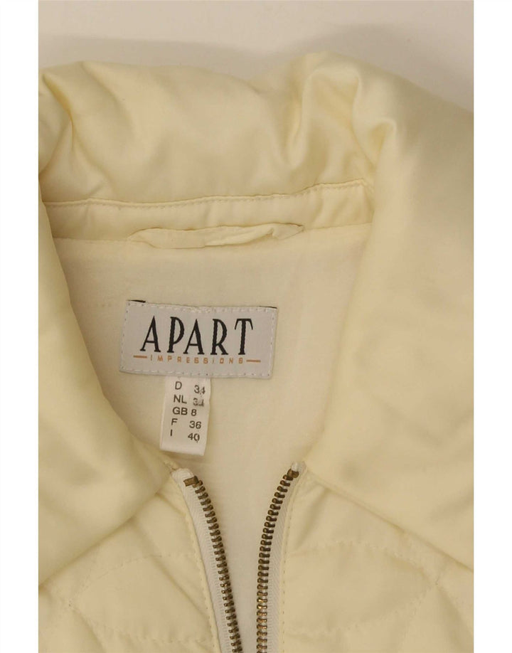 Apart Abrigo acolchado para mujer UK 8 Small Amarillo
