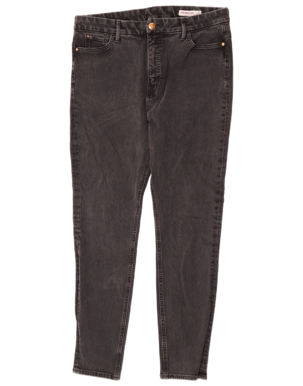 Marks & Spencer Jeans Ajustados The Magic para Mujer Reino Unido 46 Grande W34 L28 Negro