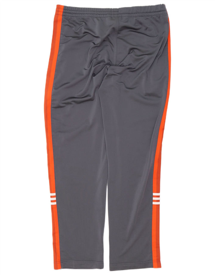 Adidas Pantalones de chándal para hombre ES 38/40 Gris medio Colorblock Poliéster