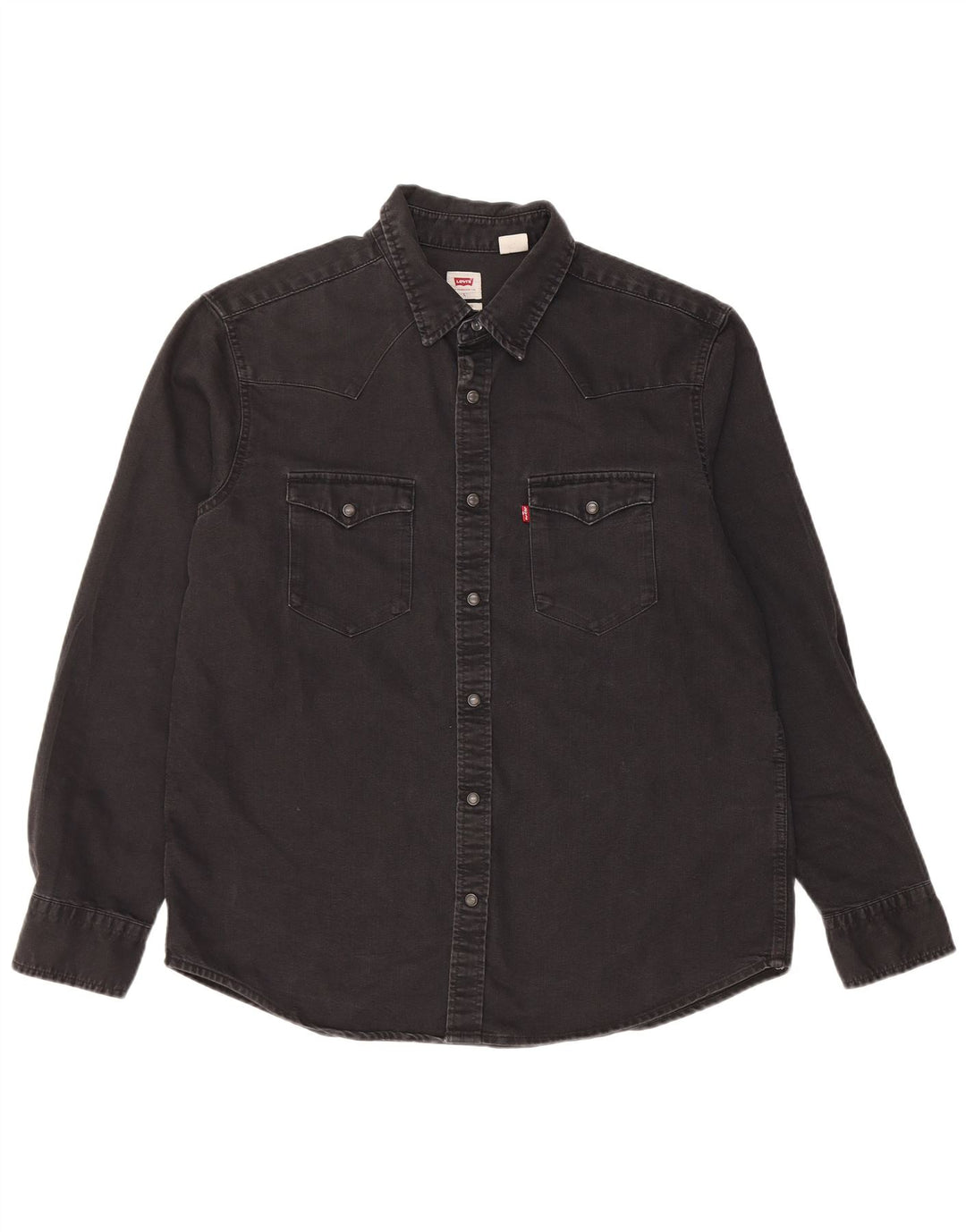 LEVI'S Camisa vaquera estándar para hombre Algodón negro grande