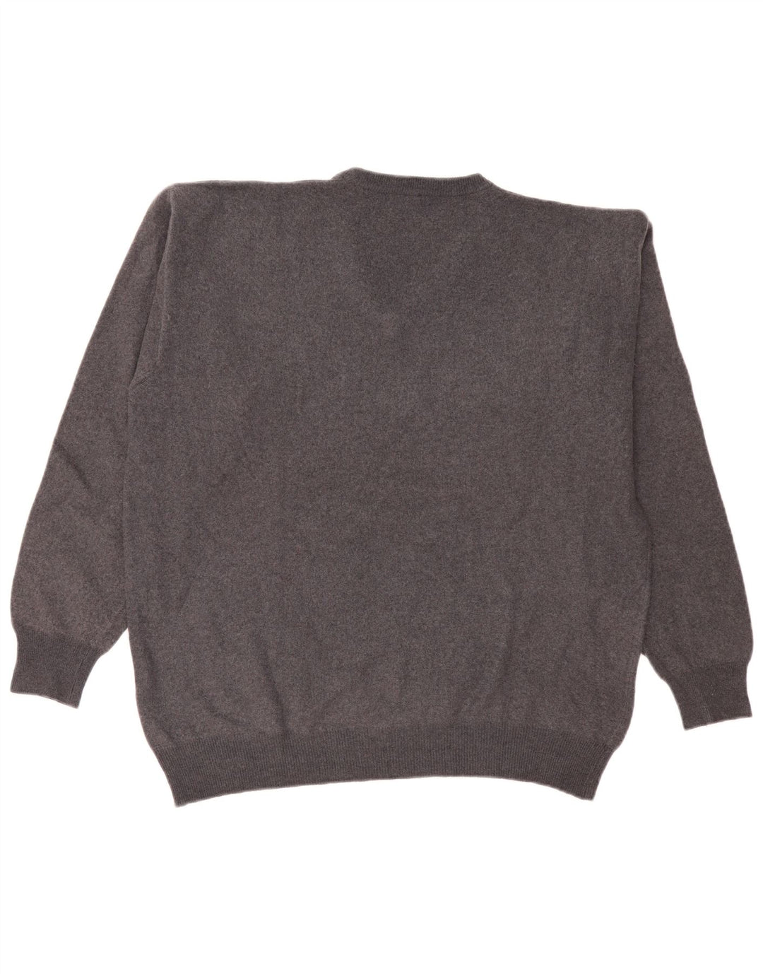 Kappa Jersey con cuello en V para hombre de lana gris grande