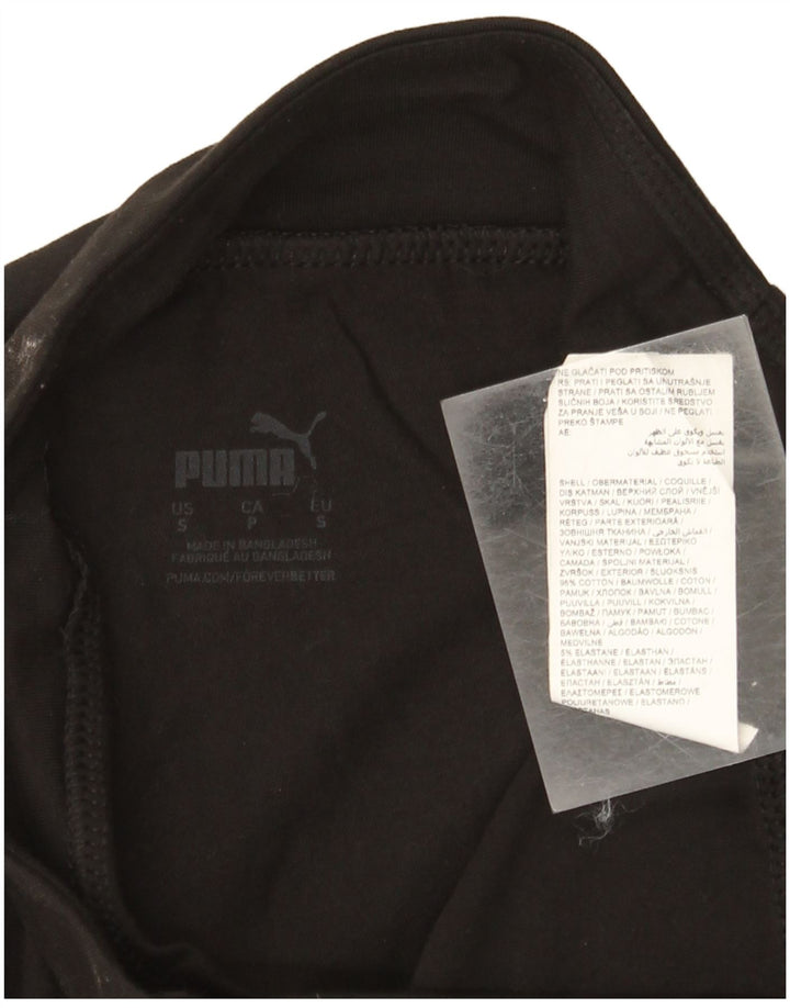 Puma Leggings gráficos para mujer UK 8 Small Algodón negro