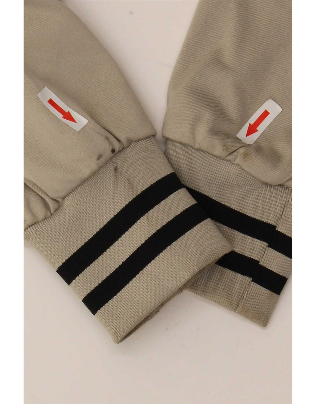 Champion Chaqueta de chándal para hombre Poliéster a rayas beige medio