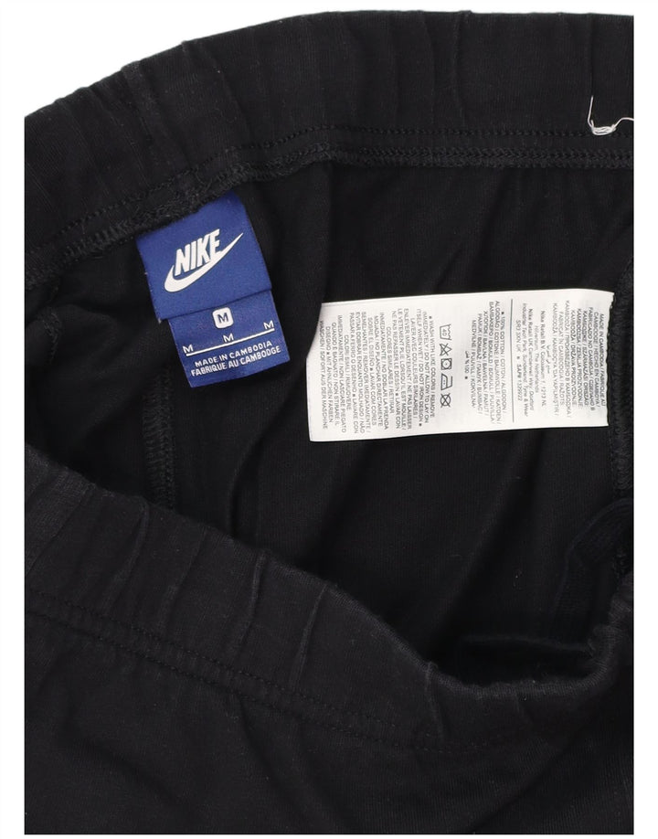 Pantalones cortos deportivos NIKE para hombre, algodón negro mediano