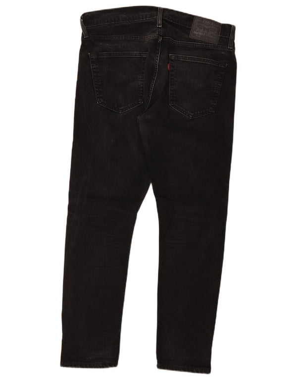 Levi's Hombre 512 Slim Tapered Jeans W34 L30 Algodón Negro