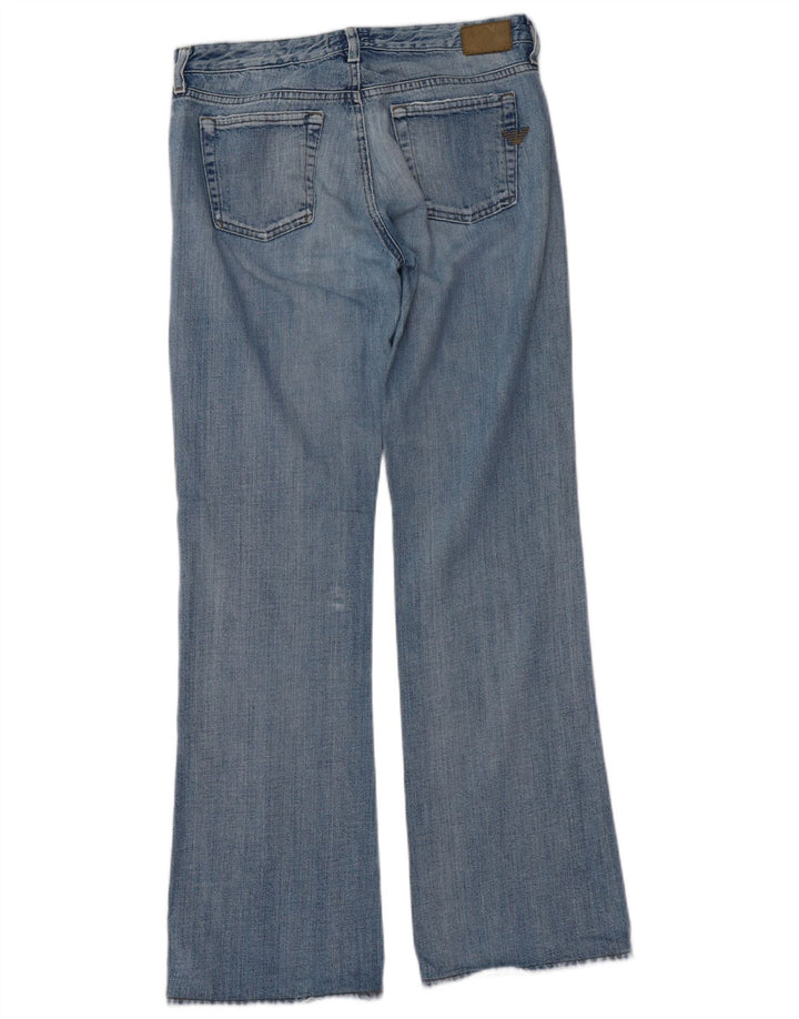 Armani Mujer Vaqueros Bootcut Desgastados W29 L32 Algodón Azul