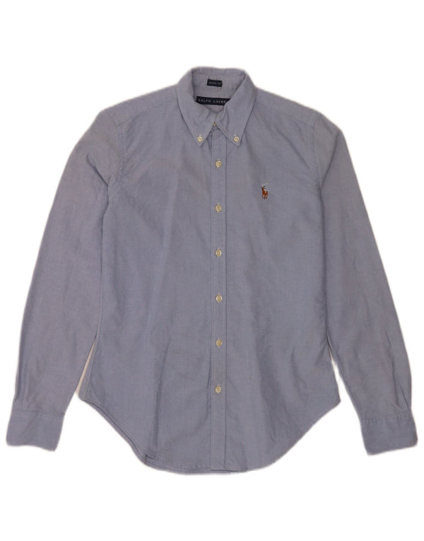 Ralph Lauren Camisa ajustada para mujer US 4 mall Algodón azul