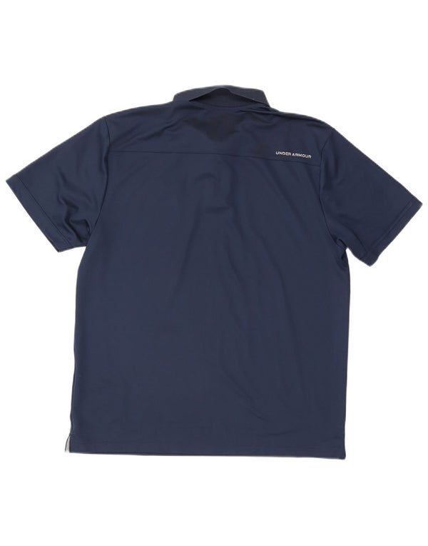 Under Armour Polo Heat Gear para hombre, talla grande, azul marino