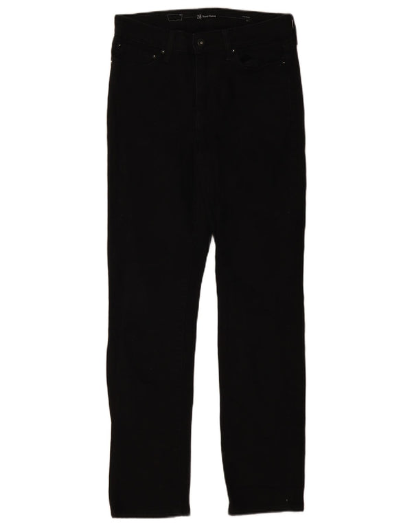 Levi's Womens Demi Curve Mid Rise Skinny Jeans W28 L32 Black Cotton