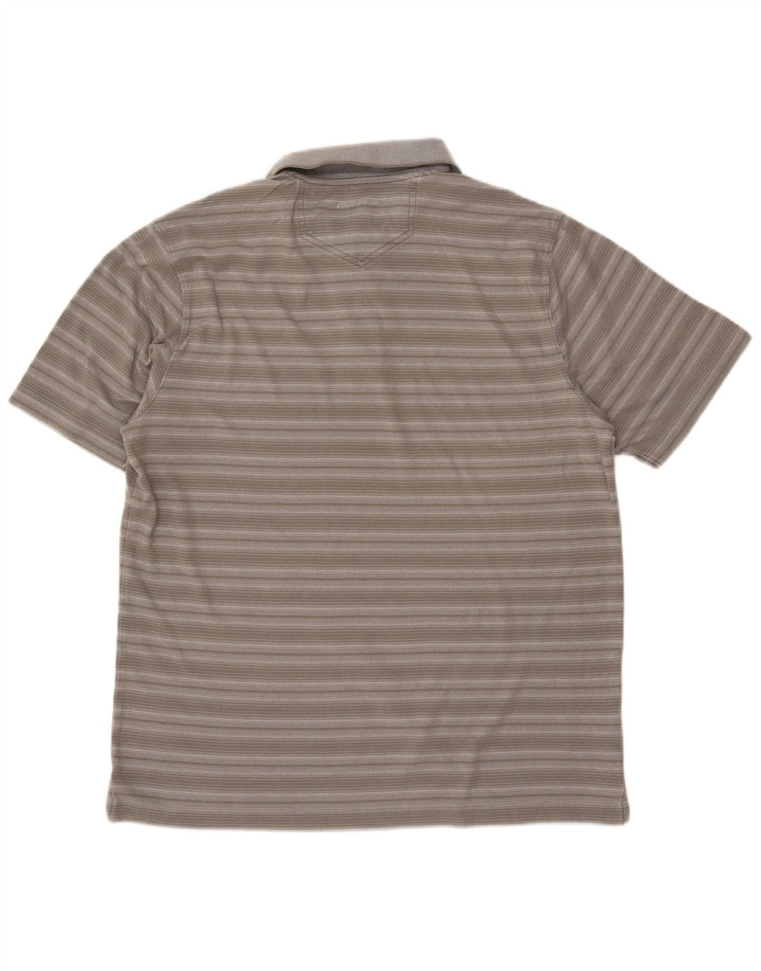 EDDIE BAUER Polo para hombre de algodón a rayas gris medio