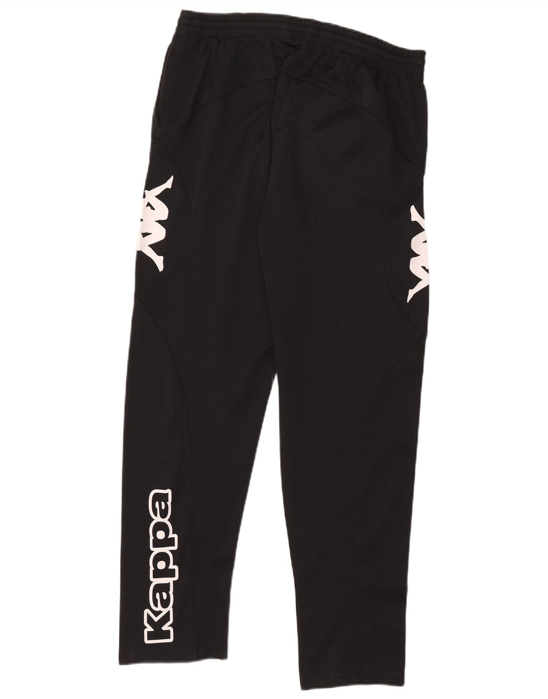 Kappa Hombre Pantalones De Chándal Gráfico XL Negro Poliéster