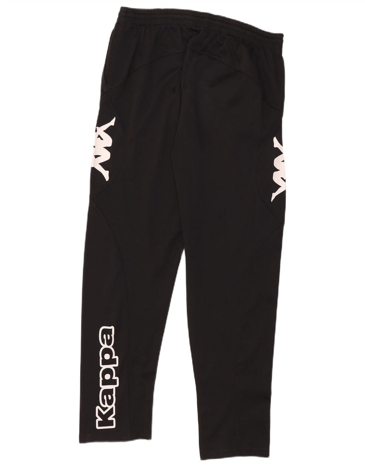 Kappa Hombre Pantalones De Chándal Gráfico XL Negro Poliéster