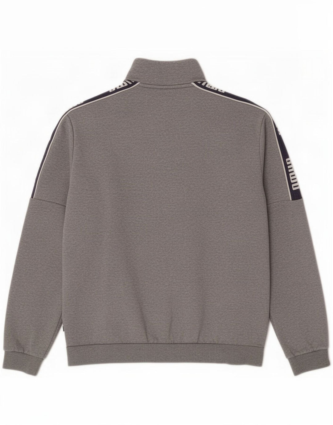 Puma Chaqueta De Chándal Con Estampado Gráfico De Algodón Gris Medio Con Bloques De Color
