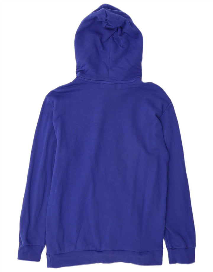 Adidas Hombre Sudadera Con Capucha Gráfica Jersey De Algodón Azul Medio