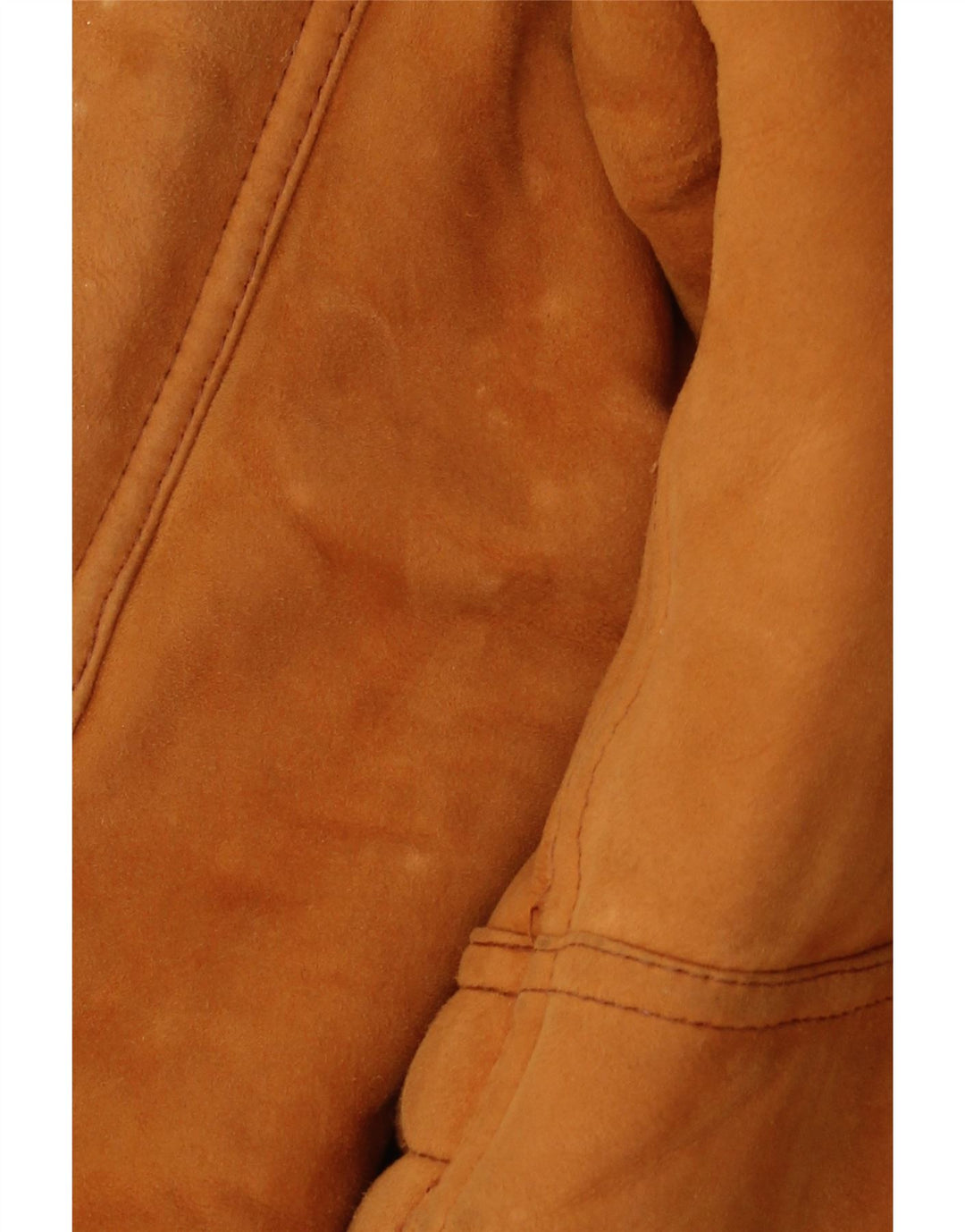 VINTAGE Chaqueta de piel de oveja para hombre Reino Unido 40 Marrón grande