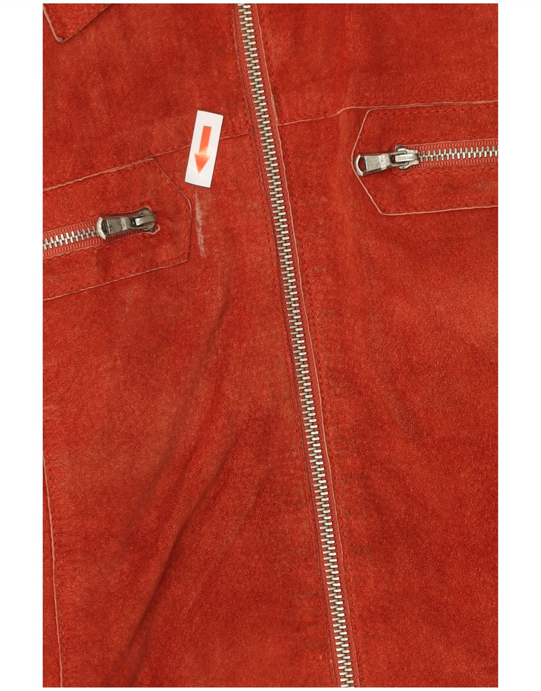 CONBIPEL Chaqueta de cuero para mujer IT 44 Cuero naranja mediano