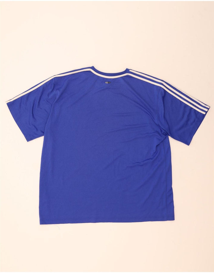 ADIDAS Camiseta Climalite para hombre Top 2XL Poliéster azul